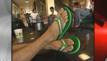 Don't wear flip flops for too long, unhealthy